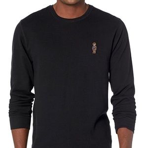 POLO RALPH LAUREN Polo Bear Midweight Waffle Long Sleeve Sleepwear sleepShirt XL